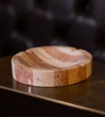 Pembe Çizgili Modern Mermer Kül Tablası