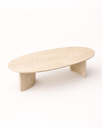 arcen traverten orta sehpa üstten görünüm